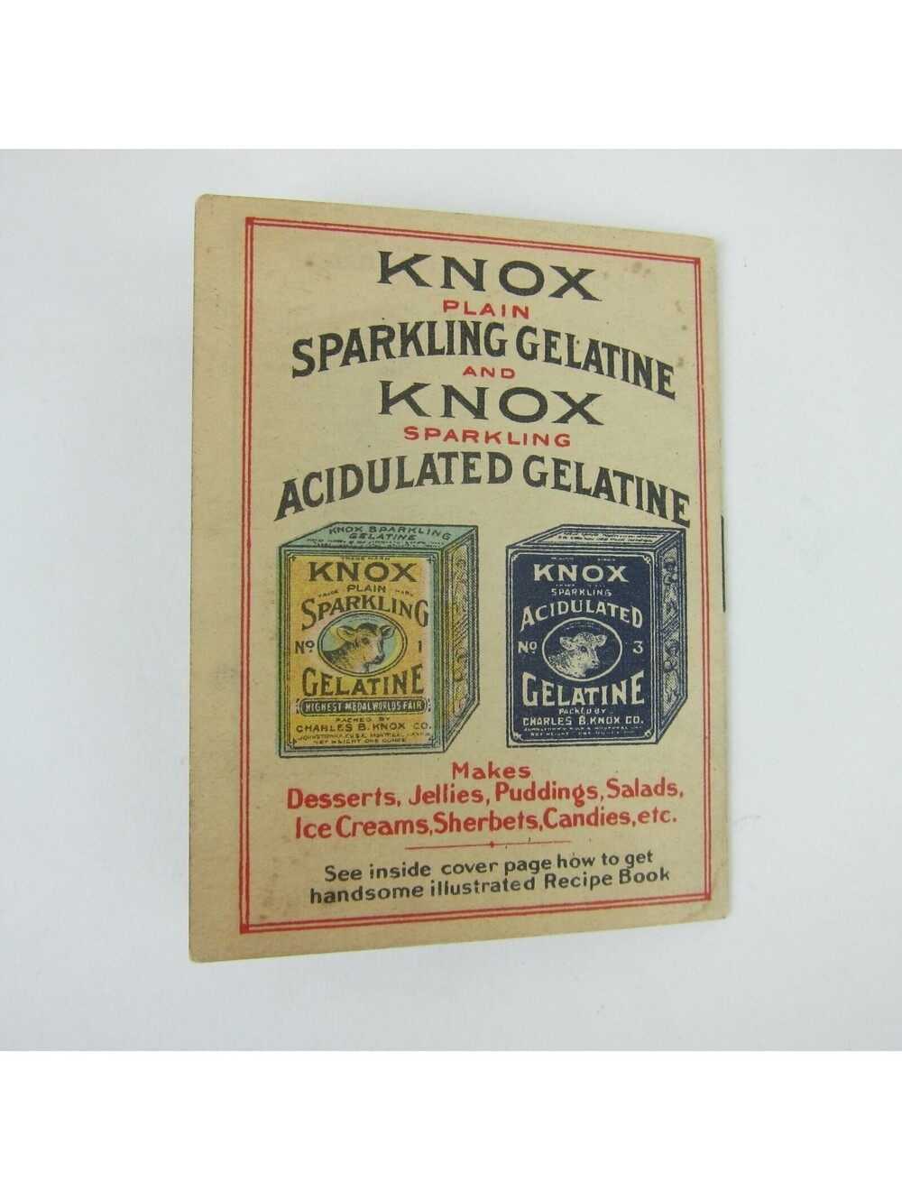 Victorian Trade Card Booklet Knox Gelatine White & Black Baby Cooks Antique 1910 - Picture 7 of 16
